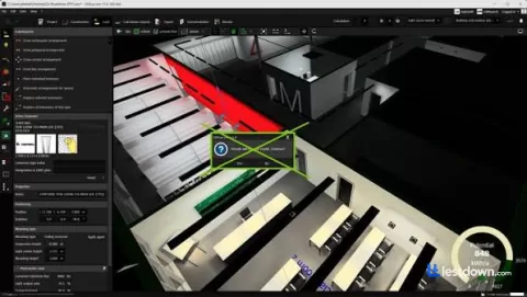 DIALux evo 14.0 on Windows, screenshot 1 of 3