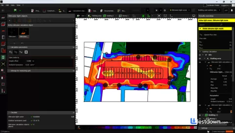 DIALux evo 14.0 on Windows, screenshot 2 of 3