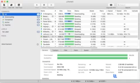 uTorrent 3.6.0 en Windows, captura de pantalla 1 de 1